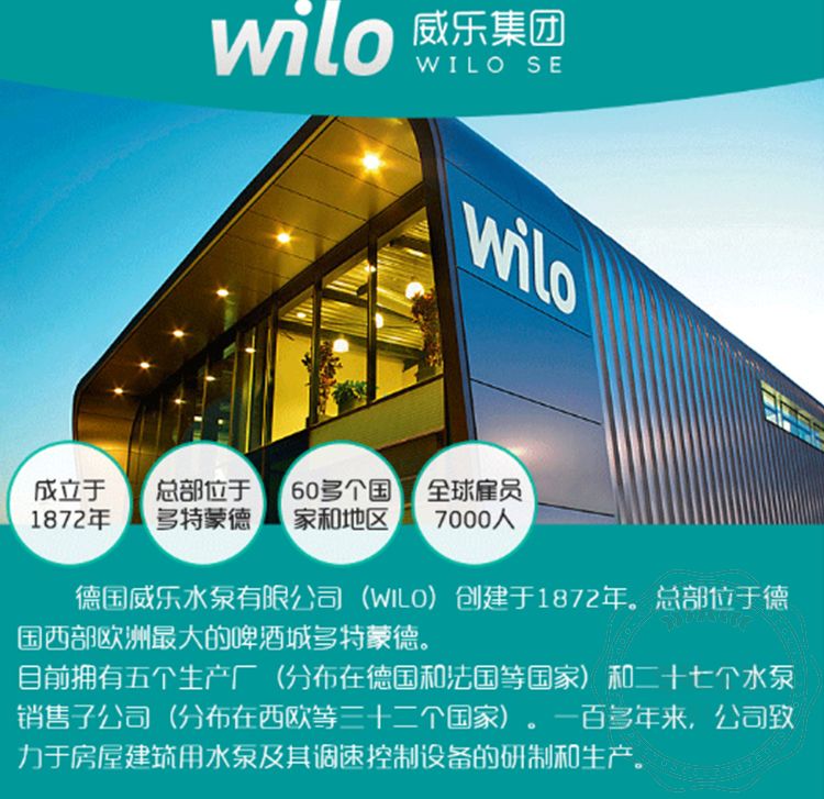 WILO威乐MHI203卧式不锈钢多级离心泵(图1)